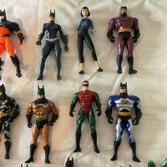 Vintage Batman Action Figures 1990s Kenner DC Mattel Villain’ & Hero’s Lot Of 15