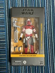 STAR WARS BLACK SERIES CLONE COMMANDER THORN TARGET EXCLUSIVE FIGURE #24 IN HAND