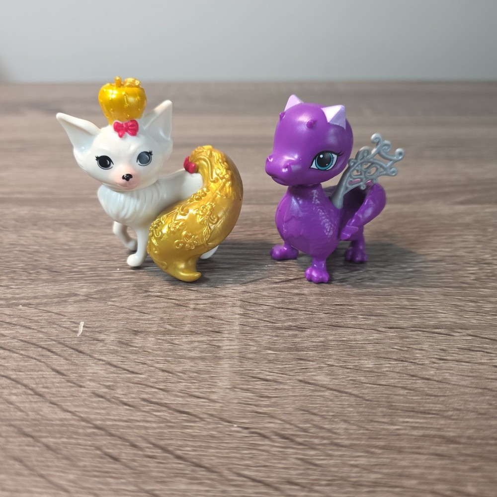 Disney Palace Pets Whisker Haven Tales Pumpkin Fox and Ash Dragon Figures Lot