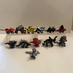 Lot of 12 Zoids Mini Figures 2000’s Battle Champions Tomy – See Description