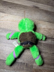 VTG 1989 TMNT Donatello Plush Ornament Ace Novelty Mirage Studios Turtle