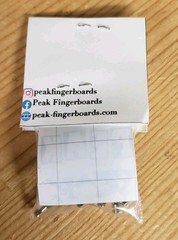 Peak Fingerboard Trucks 32mm Green. Handmade Bushings, Stickers Nuts Bults Tool
