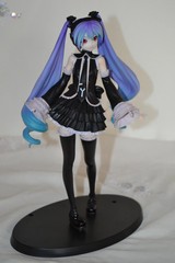 Hatsune Miku Project DIVA Future Tone Black Dress 17cm Anime Figure Toy No Box