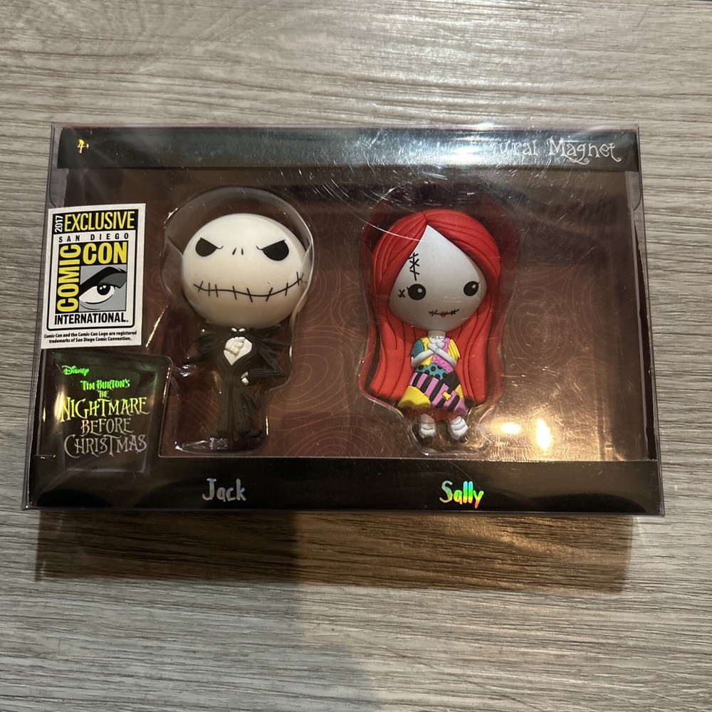 NIGHTMARE BEFORE CHRISTMAS 2017 San Diego Comic Con Figural Magnet Jack Sally