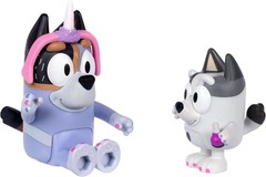 Bluey Beach Uncle Stripe & Muffin Mini Figure 2-Pack [Strumpfest]