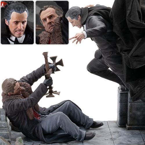 Horror of Dracula Dracula vs. Van Helsing 1:6 Scale Diorama