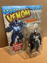 Toy Biz 1991 Marvel Super Heroes Venom Living Skin Action Figure 4.5″ MOC VTG