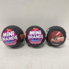 ZURU Mini Brands Really Works Vinyl Record Capsules LOT OF 3 READY TO SHIP NEW