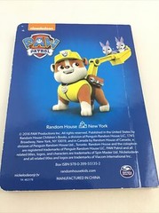 Paw Patrol Vehicles Figure Board Book Lot The Pups Save the Bunnies