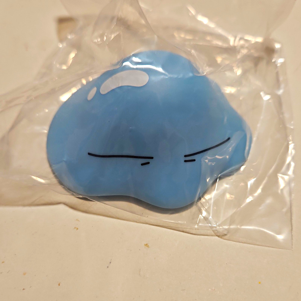 Bandai Let’s PUNI PUNY Rimuru Slime Squishy Figure Blue 5 cm (Melting)