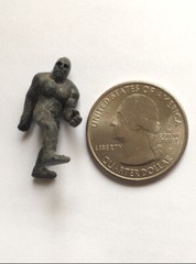 TINY BIGFOOT FIGURINE 1 INCH MINI SASQUATCH MICRO FIGURE 2.5 CM TOY HO SCALE