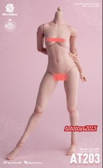 US Worldbox 1:6 AT203 Pale Skin Female Figure Body Hands Foot Accessory Doll