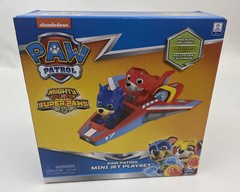 Paw Patrol Mini Jet Playset Mighty Pups Super Paws Two Pups Spin Master NEW