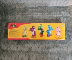 Super Mario Yoshi Multi Pack Yellow Purple Green Pink Blue Jakks Pacific 2.5″