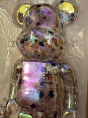 Medicom BE@RBRICK x Anever clear 400% and 100% set Bearbrick