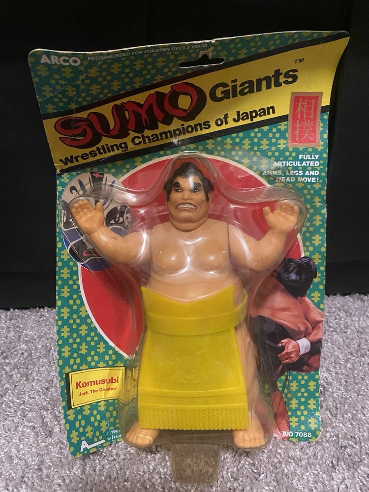 Vintage Arco Sumo Giants Komusubi Action Figure RARE 1986