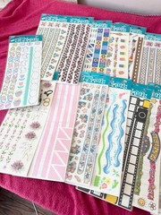 Lot of 100 vintage Frances Meyer Stickers Sheets. Factory sealed. Scrapbooking