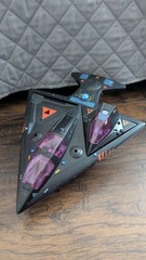 Vintage 1986 Coleco Starcom Shadow Bat Shadowbat Ship Jet Transforming Function