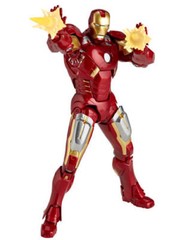 Kaiyodo Revoltech 042 SCI-FI Avengers IRON MAN MARK VII 7 Figure 100% Authentic