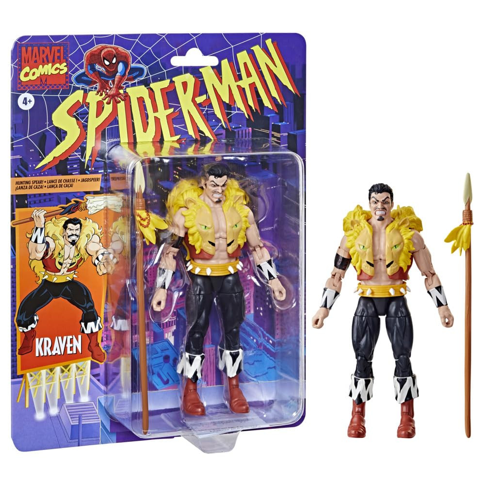 Kraven Marvel Comics Collectible Figure 15cm Multicoloured Toy by Hasbro
