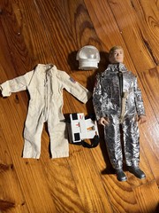 1960s GI Joe Spaceman Astronaut Spacewalk Figure Hasbro Type 1 NASA Helmet Team