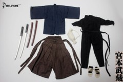 Miyamoto Musashi Rooted Hair Head＆Clothing Sets 1/6 Action Figure DOLLSFIGURE
