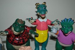 Vintage 1990s lot 6 Disney Dinosaurs TV Show Sinclair Family Figures Jim Henson