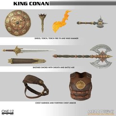 AUTHENTIC MEZCO CONAN THE KING/HORSE /RED SONJA /APE KING (FROST GIANT Presale)