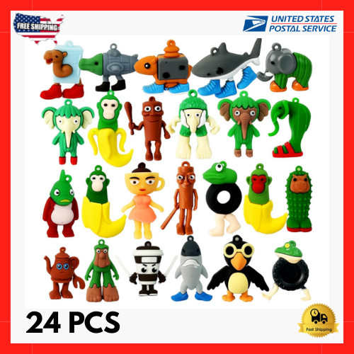 24PCS Italian Brainrot Steal a Brainrot Toys, 2.5″ Tralalero Tralala Action Figu