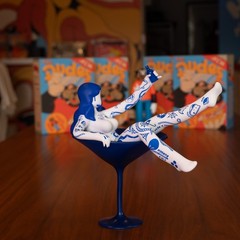 Mcbess Extra Dry 8″ Vinyl Figure Toy Blue Dudes Martini Babe 2024 Les Soft NEW