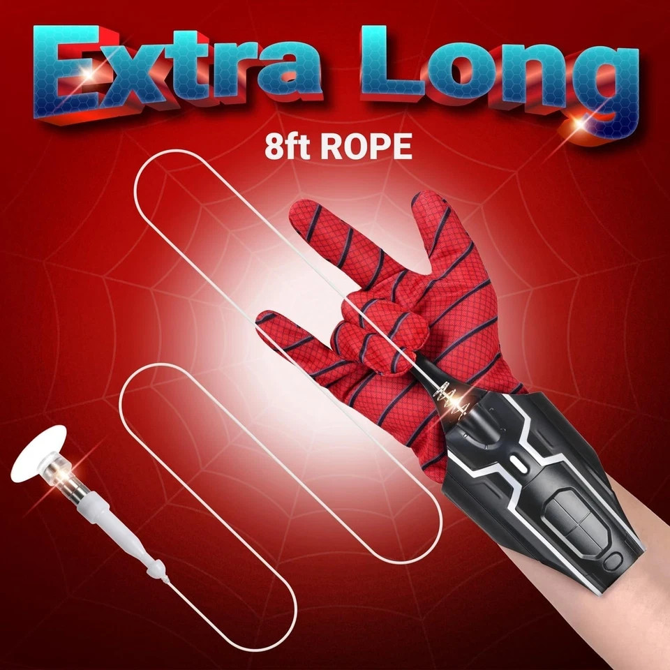 Spider Man Launcher Glove Cosplay Spider String Web Shooter Toys For Children