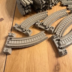 Thomas Tank 50 Piece Beige Brown Gray Trackmaster Train Tracks Lot Replacement +