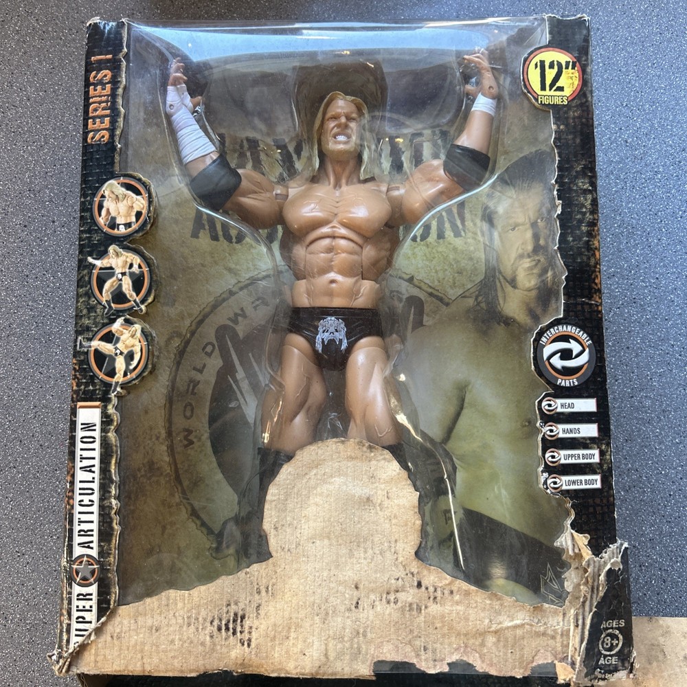Big 12” WWE HHH Triple H Maximum Aggression Interchangeable Parts Limited RARE