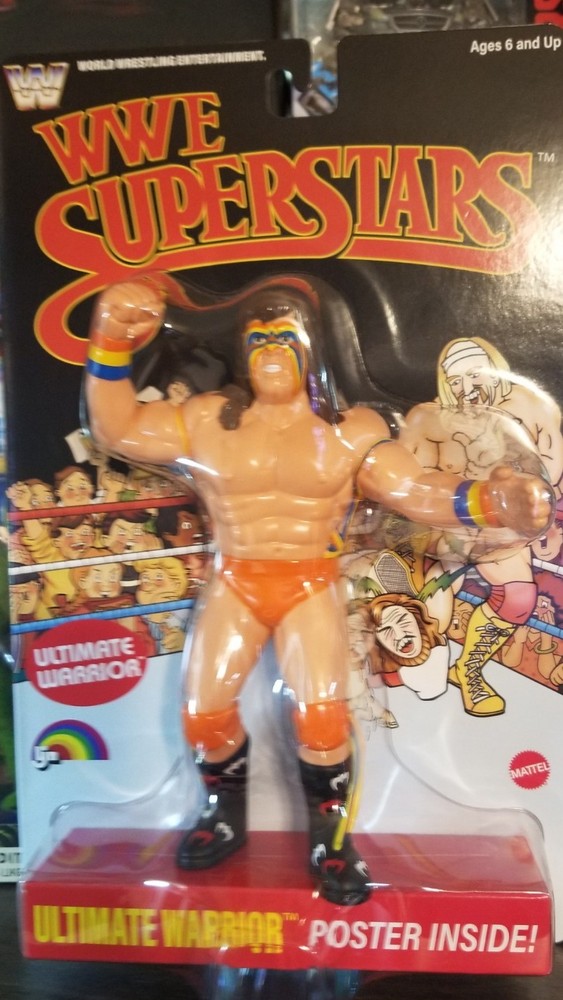 Mattel LJN WWE Superstars Series 2 ULTIMATE WARRIOR Black Card Chase Variant MOC