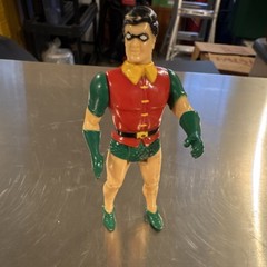 Robin Batman Vintage 1989 Action Figure Red Green Yellow Comic Book Heroes Toy