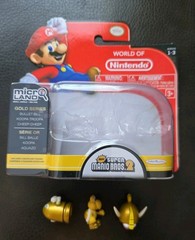 World of Nintendo Micro Land Gold Series 1-3 Super Mario Bros Chase Minifigures