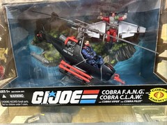 GI Joe 25th Anniversary Toys R Us COBRA FANG Helicopter CLAW Viper Pilot Figures