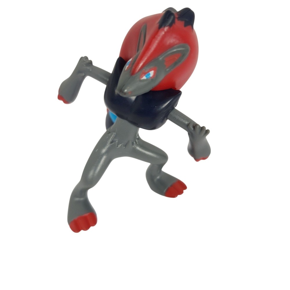 Pokemon Zoroark Figure Toy Anime Character Gray Red Collectible McDonalds