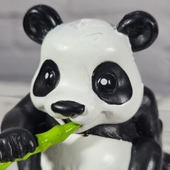Funrise Panda Bear Deluxe Vinyl Figure Snacking On Bamboo 2.25” Tall 2011