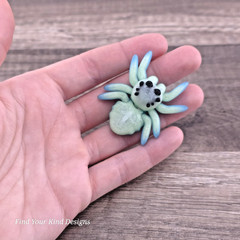 Glow in the Dark Tiny Spider 3D Printed Articulated Flexi Fidget Toy
