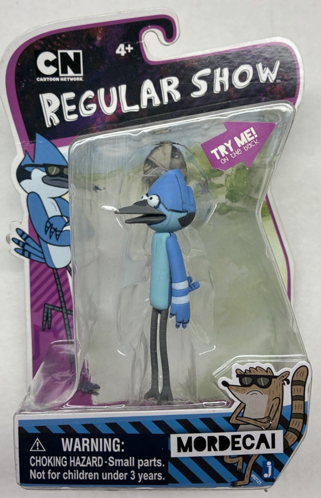 Cartoon Network Jazwares Regular Show MORDECAI 3″ Action Figure Sealed New