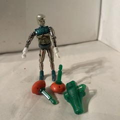 Micronauts Vintage 1976 Galactic Warrior Near GREEN Complete w/ 2 DARTS – FIRES