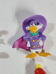 DARKWING DUCK Figurine Lot 1992 Kellogg’s Disney PVC Figures Mail In Set Of 4