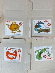 Jell O Ghostbusters Sticker Promo Boxes Advertising Lot Of 15 Vintage 1984