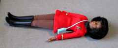 1974- MEGO- ACTION FIGURE- STAR TREK- LT UHURA-ON CARD-8″ VINTAGE TV MOVIE TOY