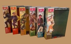 GI Joe Set of Six Soldiers of the World empty boxes 1966 type unassembled