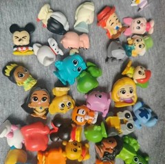 Random 24PCS Cartoon Mini Figure Set Anime Character Collectible Toys Kids Gift