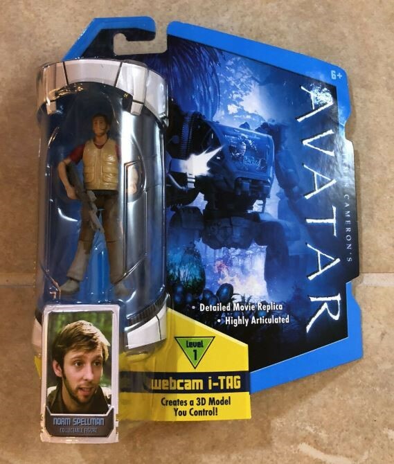 James Cameron’s Avatar Movie Norm Spellman Webcam I-Tag Lvl 1 Figure New Sealed