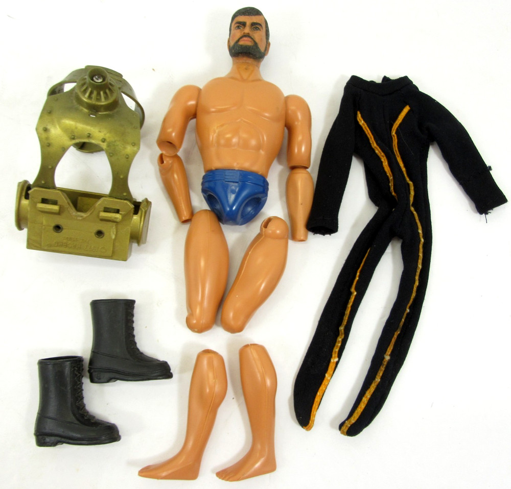 Hasbro Super Joe 1977 Action Figure Parts Working Chest Pack & Outfit Vtg 70s