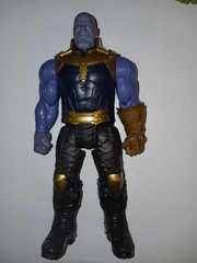 Marvel Titan Hero Action Figure Lot 7 Hulk Thanos Groot Spider-Man Captain Ameri